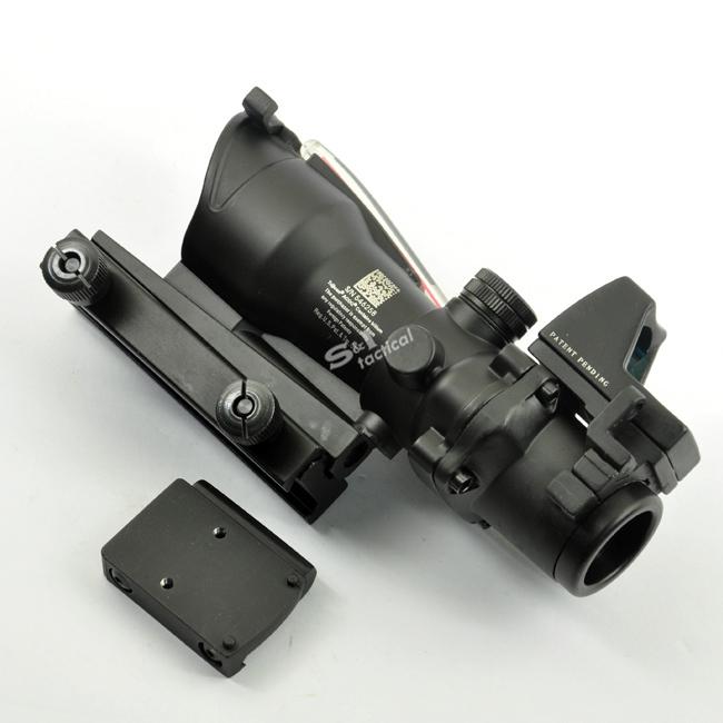 ACOG Style 4X32 Fiber Source Red Illuminated Scope w/ red dot